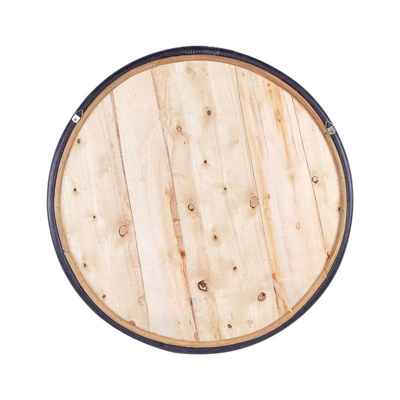 Aljoharah Wicker Round Mirror