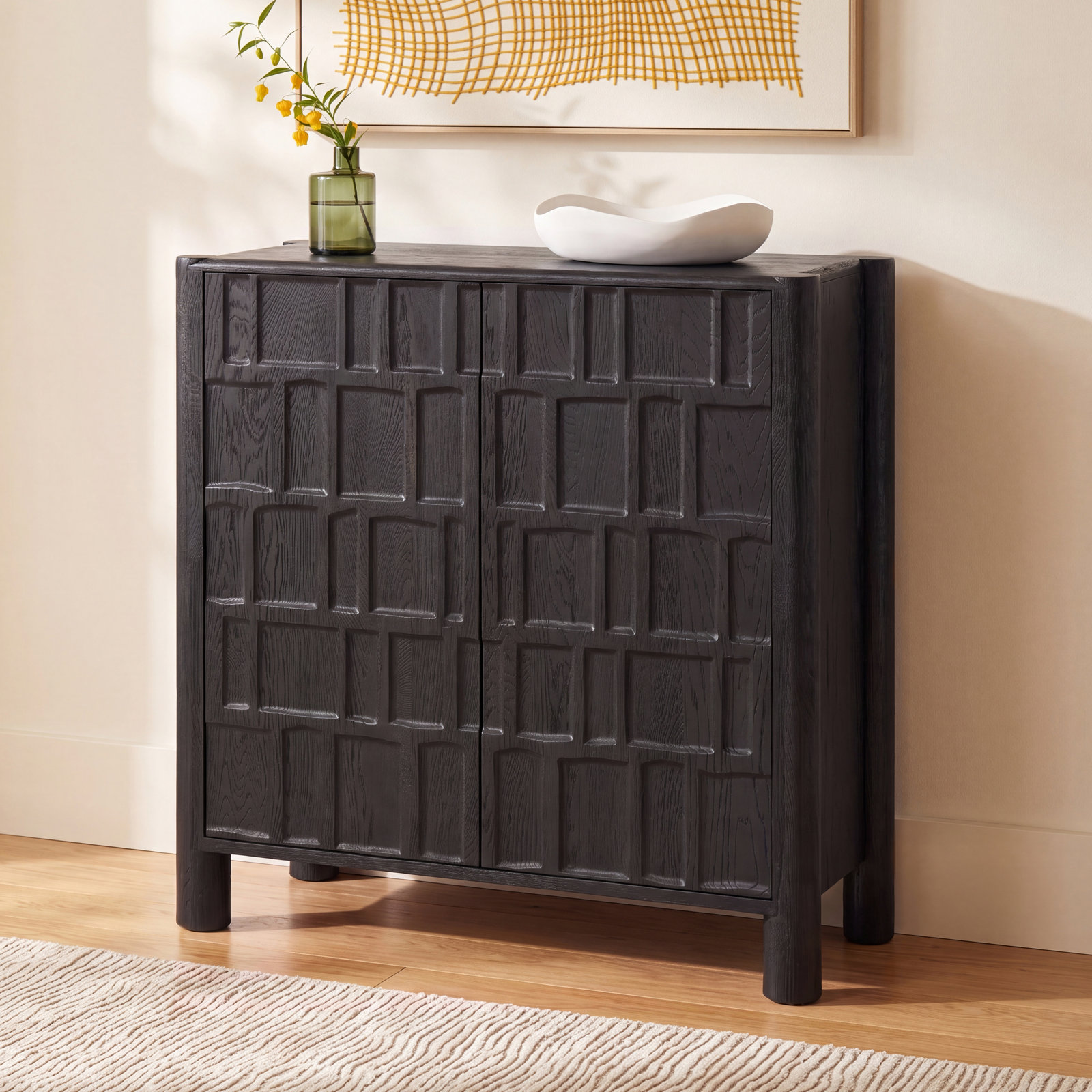 Junie Accent Cabinet, Black