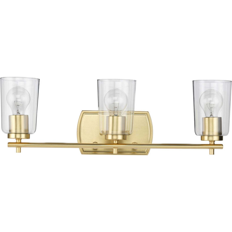 Kilpatrick 3 - Light Dimmable Vanity Light, Satin Brass