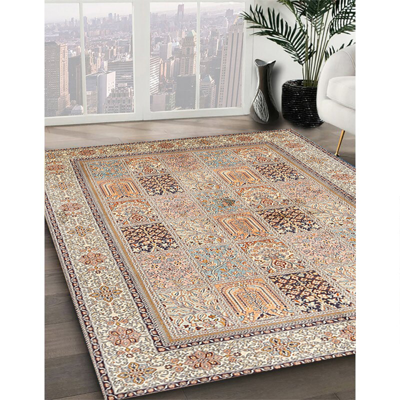 Tapis traditionnel gris / beige Northside, Rectangle 7 pi x 9 pi