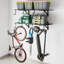 Tablettes murales de garage robustes avec 8 crochets, paquet de 2 tablettes murales de garage de 2 pi x 4 pi, charge totale de 800 lb