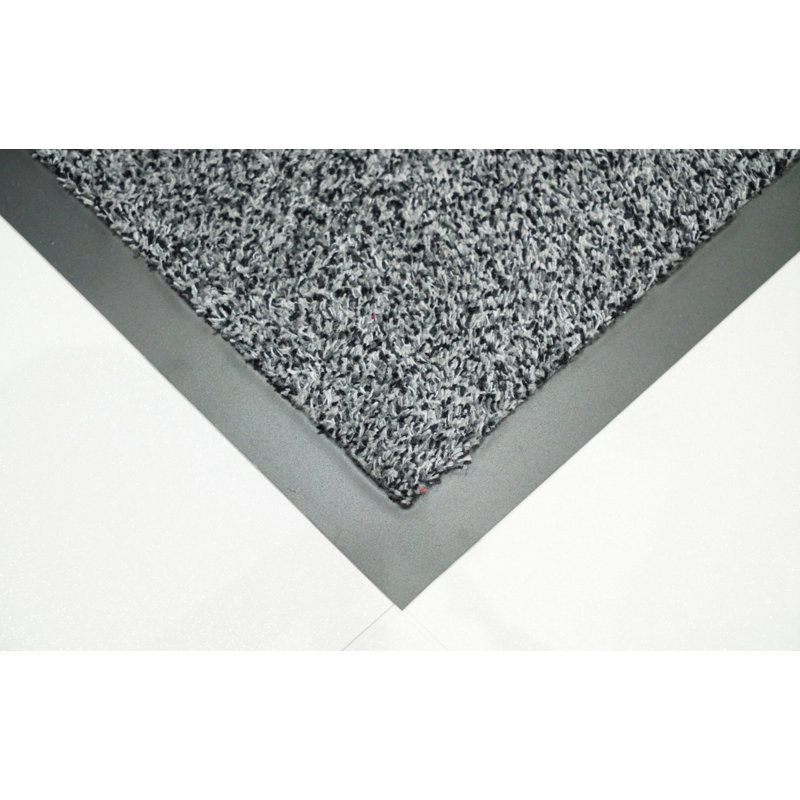 Aarianna Non-Slip Doormat, Rectangle 100 x 150cm, Silver Grey