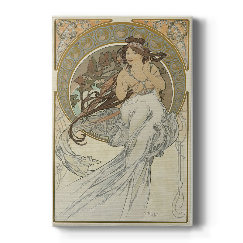 The Arts: Music - Gallery, toile tendue par Alphonse Mucha, 32 x 48