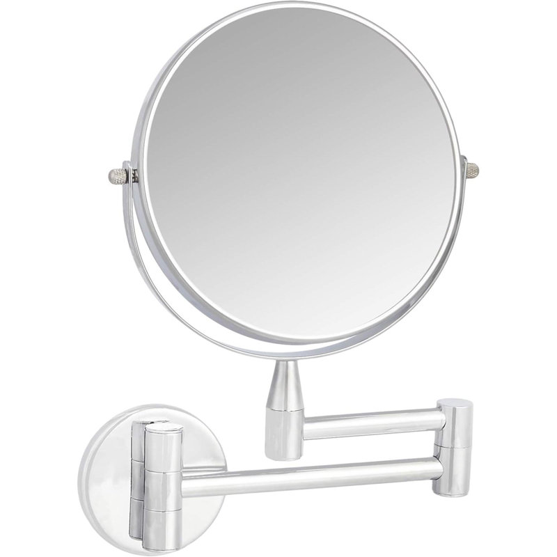Iron Frame Round Mirror