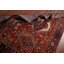 Tapis rouge tribal géométrique 5 x 6