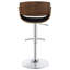 Tabouret de bar réglable noir et chrome