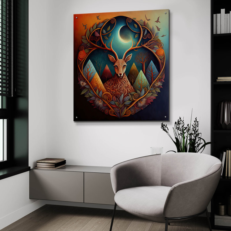 Art mural en verre «A Celebration» par The Golden Valley, H 36 po x l 36 po x P 0,2 po
