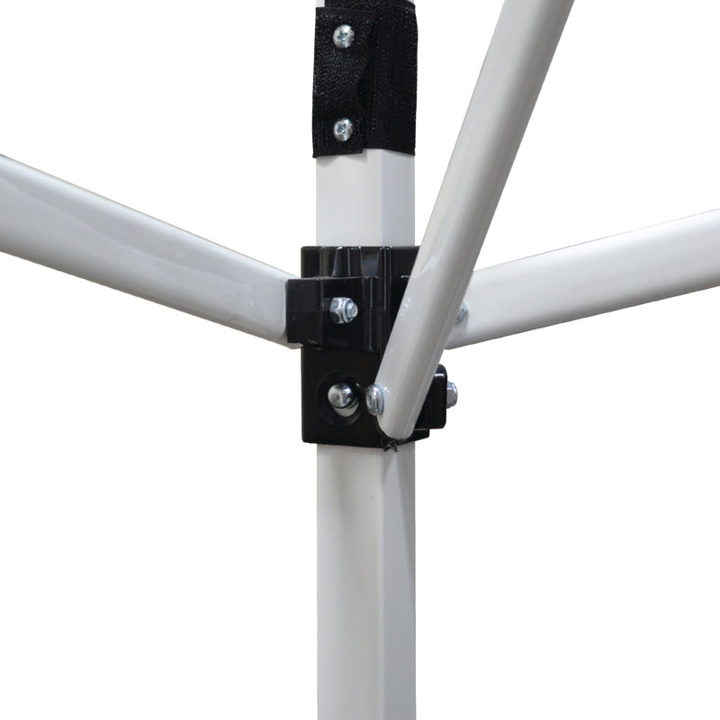 V-Series 10 pi. L 10 pi. D Auvent escamotable en acier, Blanc, L 12 pi x P 12 pi
