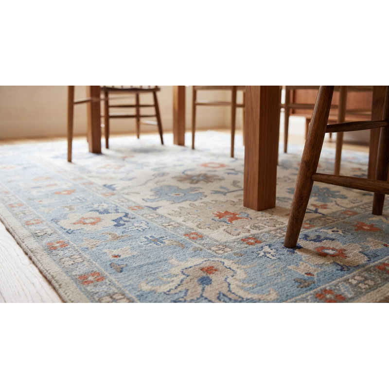 Tapis ivoire traditionnel en laine noué à la main 8 x 8 x 8 x 10