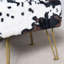 43.2cm Wide Square Animal Print Footstool Ottoman