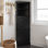 Armoire de rangement de 68,9 po de hauteur avec tablette ouverte, tiroirs et porte