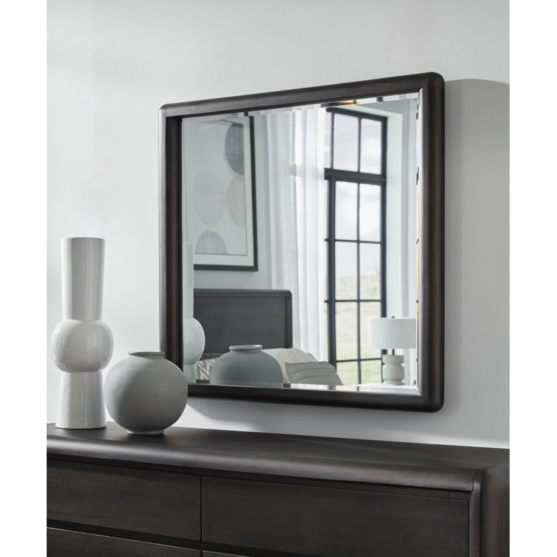 Miroir mural ou commode en verre biseauté Xolani