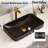 DeerValley Ally 19'' x 12'' Drop-In Bathroom Sink Semi-Recessed Vessel Sink Rectangular Above Counter Basin-101503666