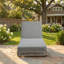 Chaise longue réglable près de la piscine Presley avec corde tissée, coussin épais et structure en fer robuste pour la détente à la piscine, à la plage ou au patio-2042946110-2032045916