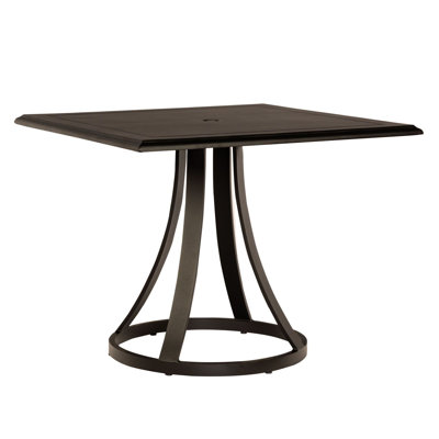 Table carrée avec parasol Bistro