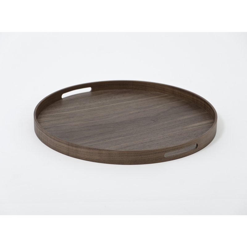 Menahan Solid Wood Tray, Walnut, 3.5cm H x 45cm W x 45cm L