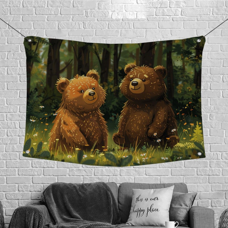 Microfiber Fabric Tapestry, 88" H x 104" W