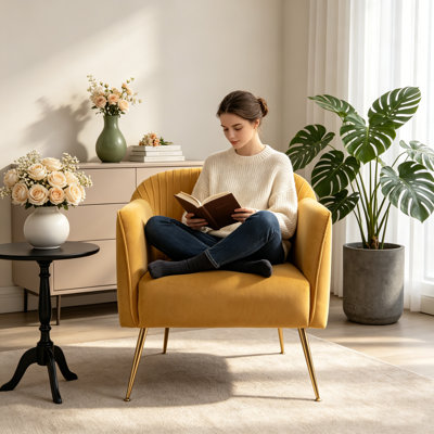 Fauteuil de chambre Modern Velvet