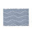 Tapis lavable géométrique bleu marine et ivoire 8 pi x 10 pi avec protection UV