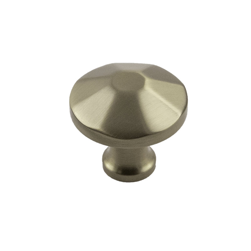 Facette Mushroom Knob, Champagne Bronze