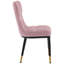50cm H Tufted Upholstered Metal Upholstered Back Side Chair-471372719-502091318