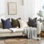 Housse de coussin en lin délavé texturé Boho Farmhouse-856874372-856874374