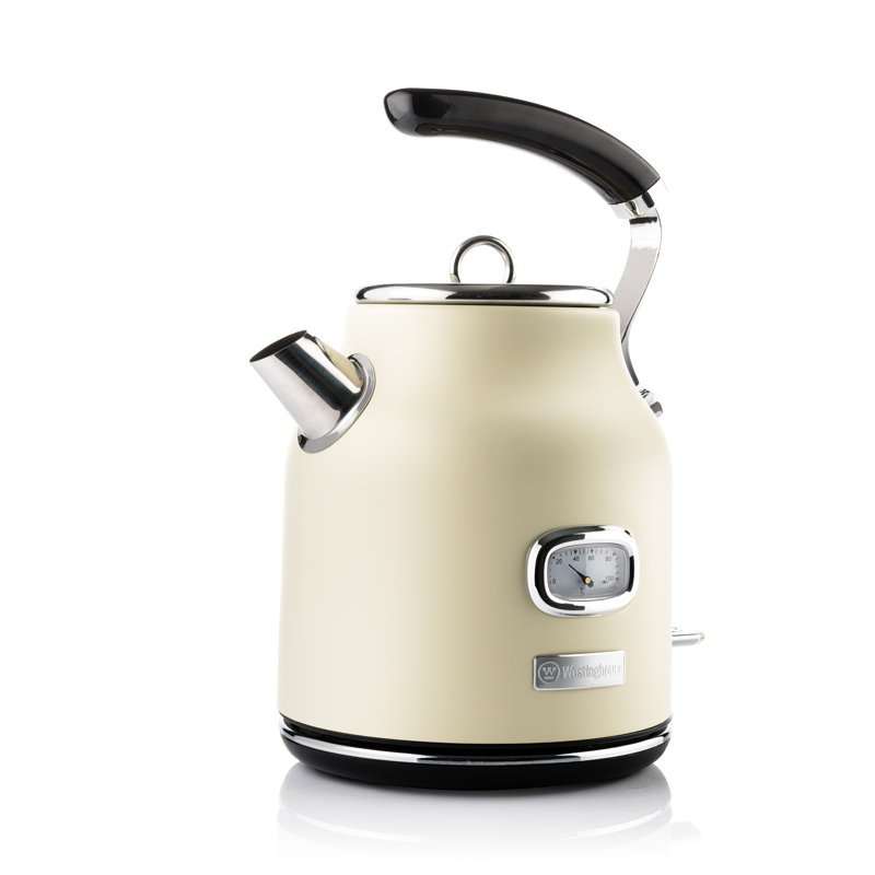 Westinghouse 1.7L Stainless Steel Electric Tea Kettle, White
