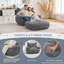Pouf UUKRAVE pour adultes, canapé-lit 2 en 1 pliable et détachable avec repose-pieds, canapé surdimensionné en velours côtelé, fauteuil de lecture doux et confortable pour salon, chambre et salle de jeux-581121832-581121833-581121835