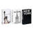 3-Piece Black&White Entertainment Decorative Book Box Set