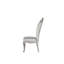 Chaise d'appoint et dossier rembourrés crème / blanc Korentin (2 pièces)