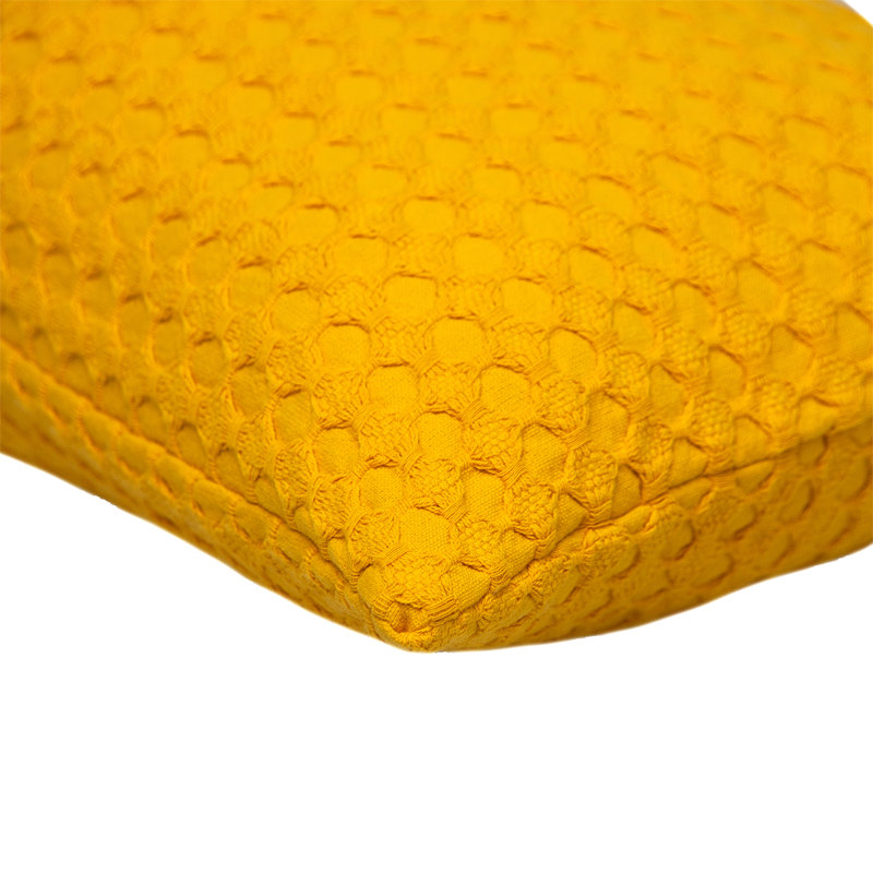 Parkland Collection Transitional Solid Yellow 14" x 26" Pillow, Yellow