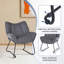 Comfortable Single Sofa Lounge Chair, Modern Armchair with Metal Legs, Suitable for Living Room, Bedroom