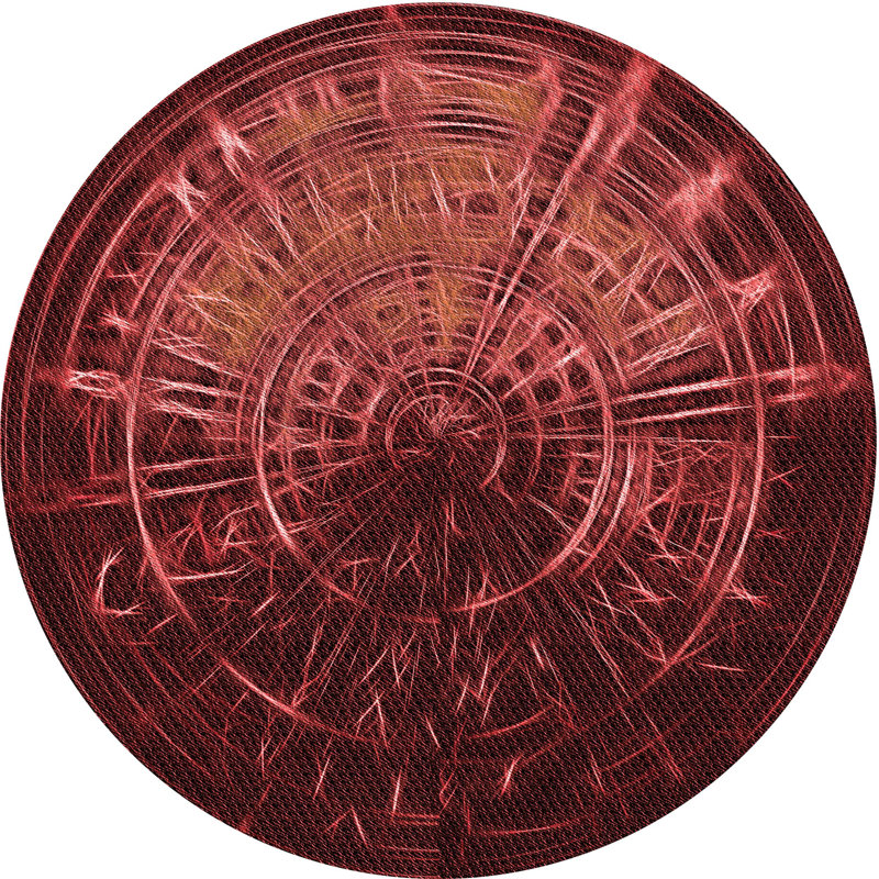 Abstract Indoor Rug, Round 3'