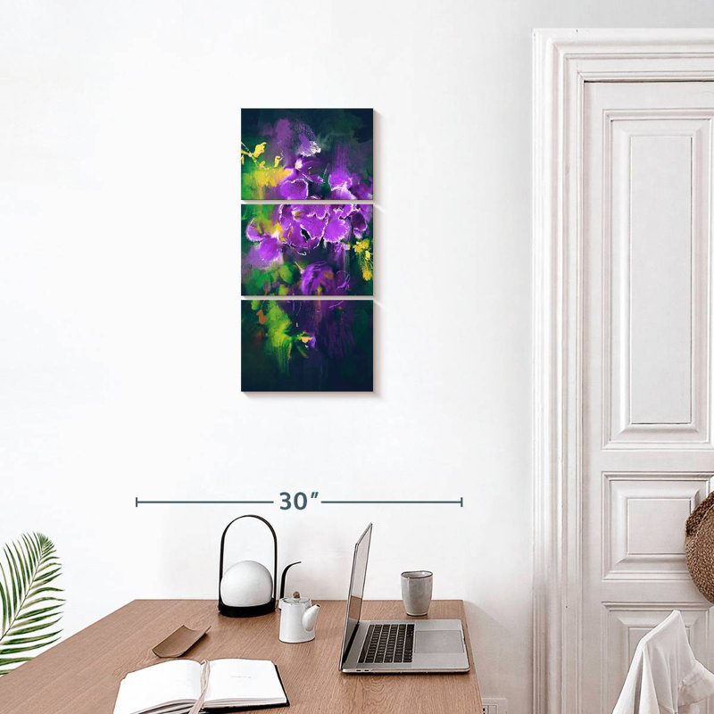Purple Orchid, 27" H x 12" W