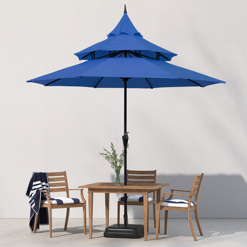 Parasol de marché 9 pi Iyanna, Bleu marine