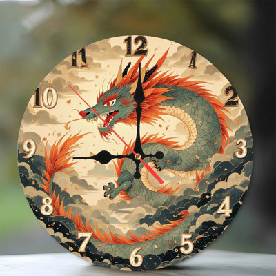 Horloge murale dragon