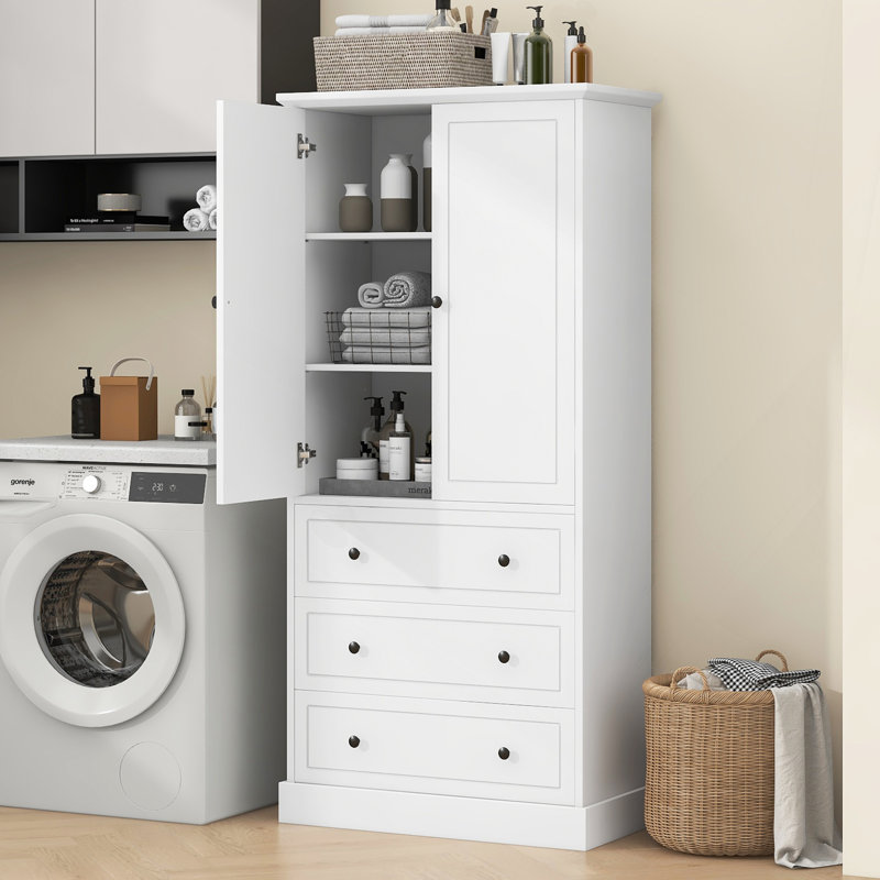 Versatile Freestanding Bathroom Storage Cabinet with Multiple Compartments