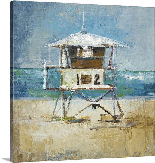 «Mascarenas Boardwalk Pier» par Liz Jardine, reproduction d'art sur toile, H 16 po x l 16 po x P 1,25 po