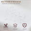 Ensemble de 2 tabourets de bar rotatifs modernes réglables avec dossier - Chaises pivotantes en cuir de polyuréthane pour comptoir de bar de cuisine et salle à manger, hauteur réglable, base chromée robuste, supporte 300 lb chacune - Blanc-131268722-131268727