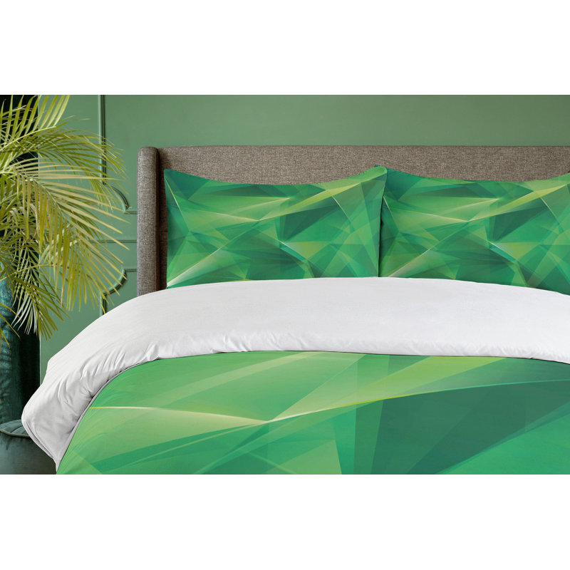 Ensemble de housse de couette à motif de cristal géométrique avec boho de psychédélique à impression dynamique cosmique