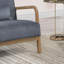 Fauteuil d'appoint gris foncé