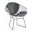 Diamond Chair Black Frame