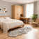 Luxurious Plush White and Gray Faux Sheepskin Rug