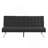 Wood Frame,Stainless Leg,Futon,Sofa Bed Black