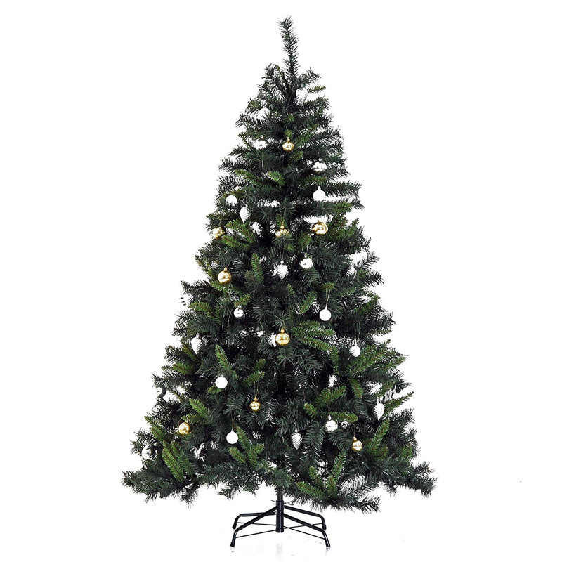 Lighted Artificial Pine Christmas Tree, 6ft H