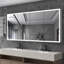 LED Lighted Medicine Cabinet With Mirror, 72*32Inches Bathroom Mirror Cabinet With Lights,Recessed Or Wall Mounted, 3 Color Temperaturesanti-Fog