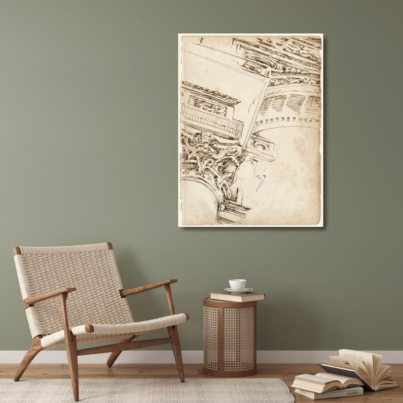One Allium Way Harper, Ethan Gallery Wrapped Canvas Art Titled: Architects Sketchbook II, 36" H x 28" W