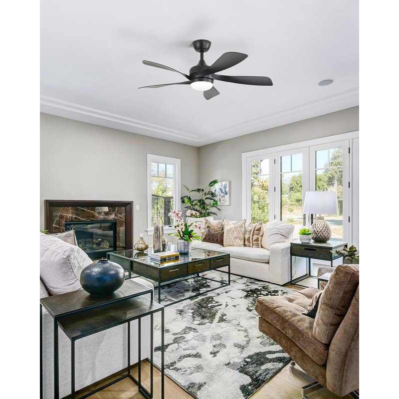 Low Black Ceiling Fan
