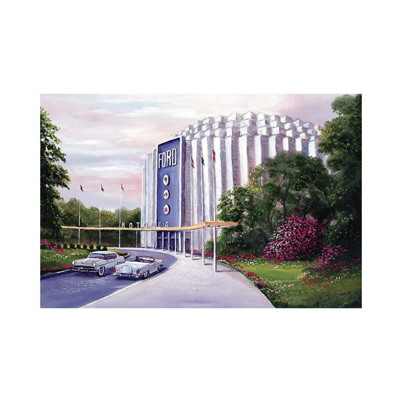 Rotunda by Jim Williams - Wrapped Canvas Painting, 20.32 cm H x 30.48 cm W