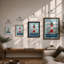 Lighthouse and Shore Coastal - Framed Print-1640218496-1640218498